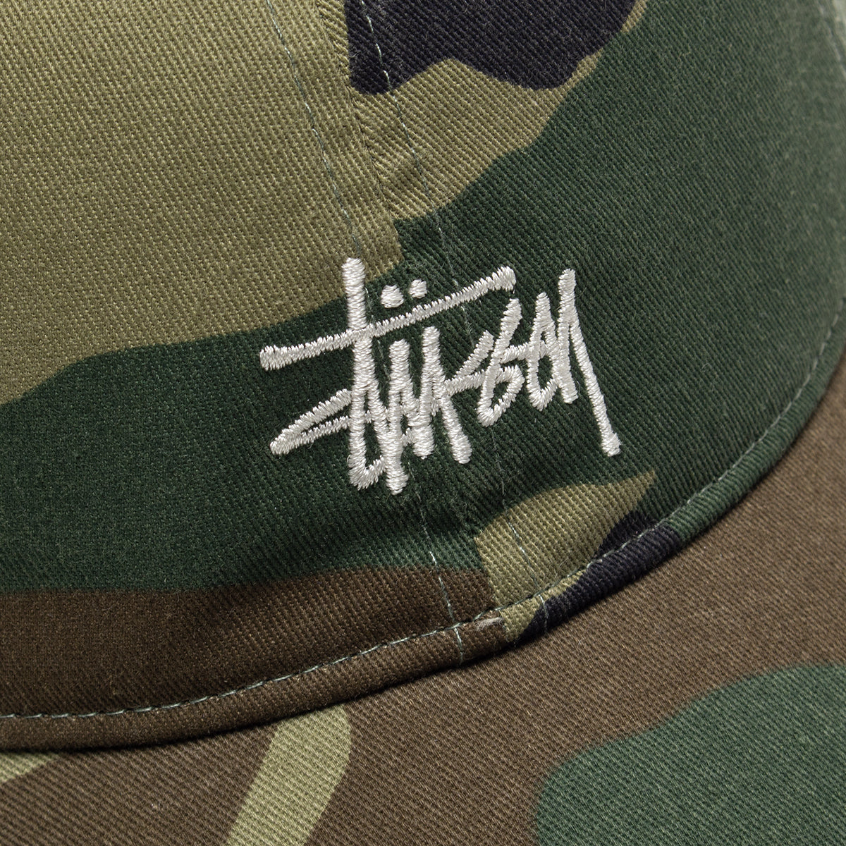 Stussy Basic Washed Low Pro Cap - Woodland Camo
