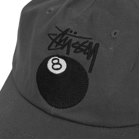 Stussy Stock 8 Ball Low Pro Cap 'Dark Grey'