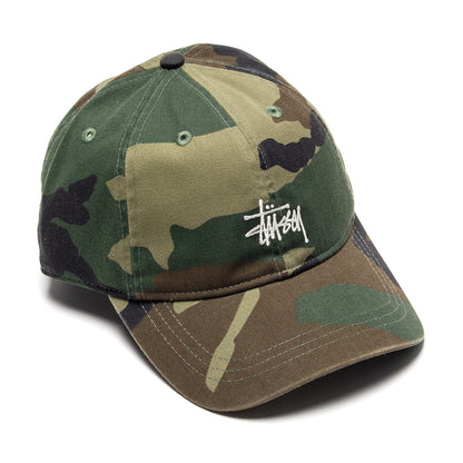 Stussy Basic Washed Low Pro Cap - Woodland Camo