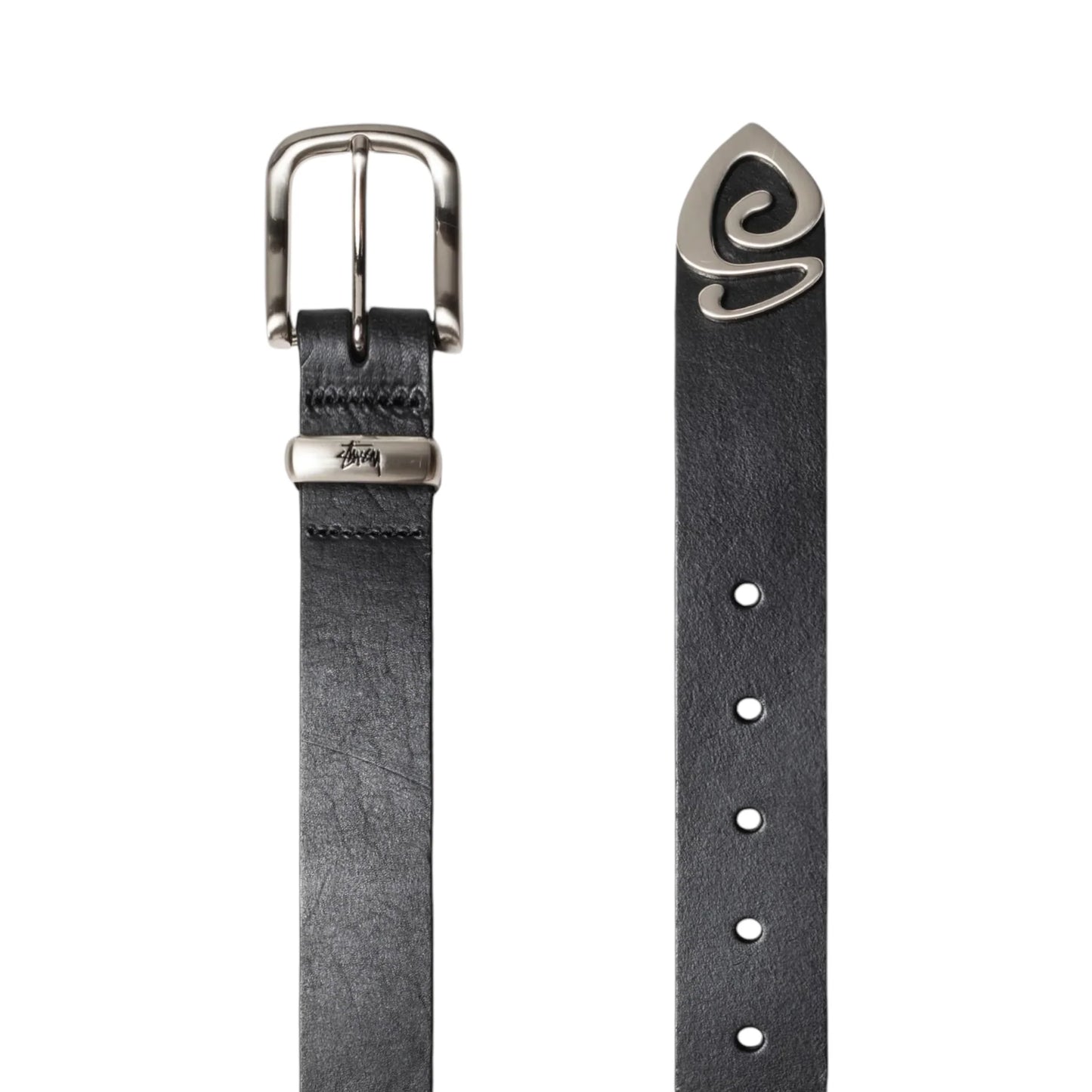 Stussy Metal S Tip Belt - Black