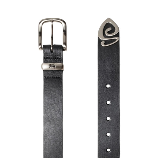 Stussy Metal S Tip Belt - Black
