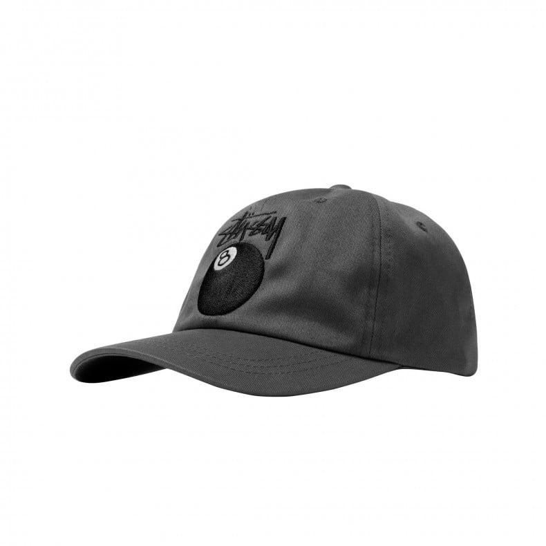 Stussy Stock 8 Ball Low Pro Cap 'Dark Grey'
